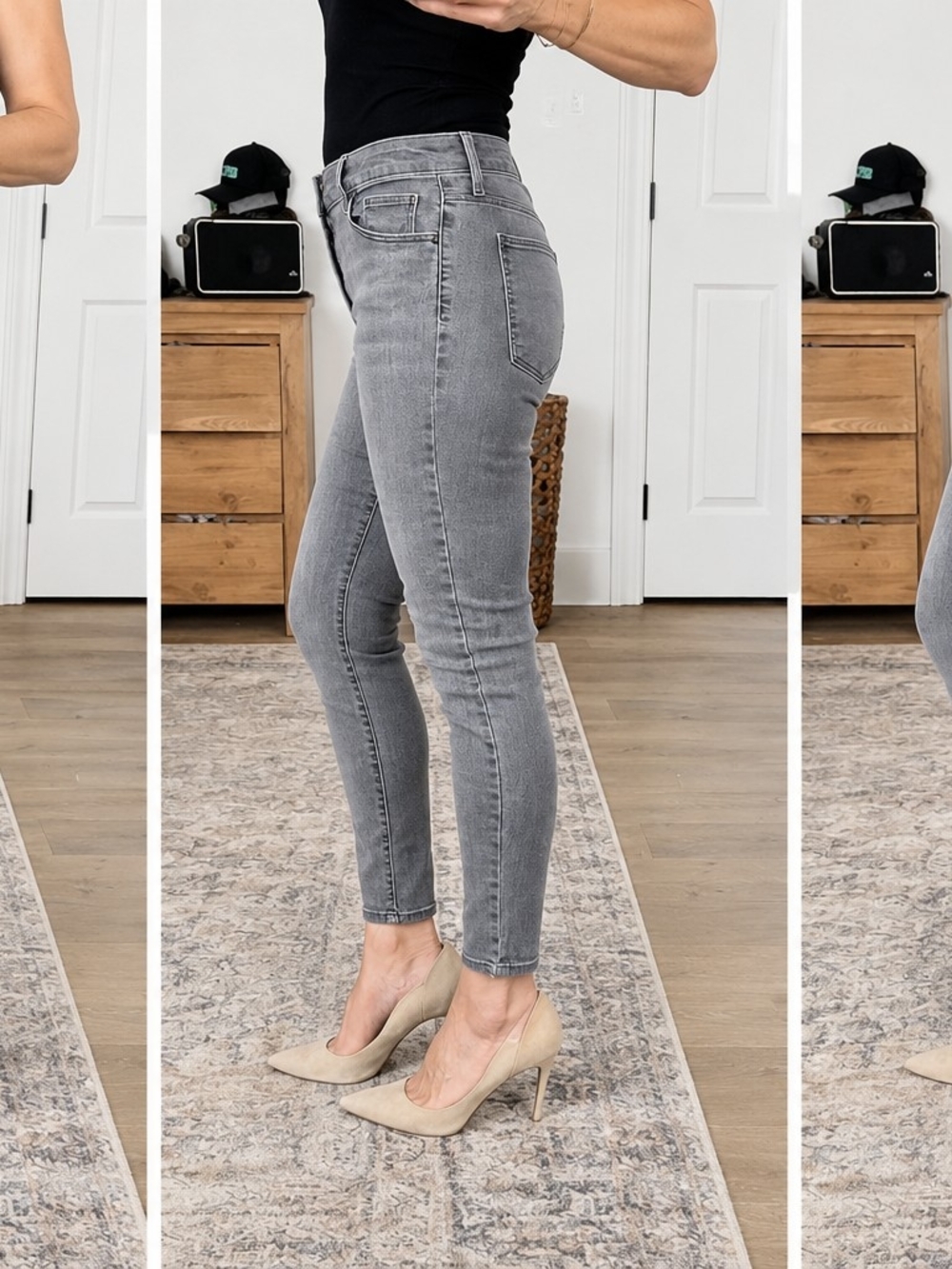 Universal Thread Gray High-Rise Skinny Jeans - Size 10